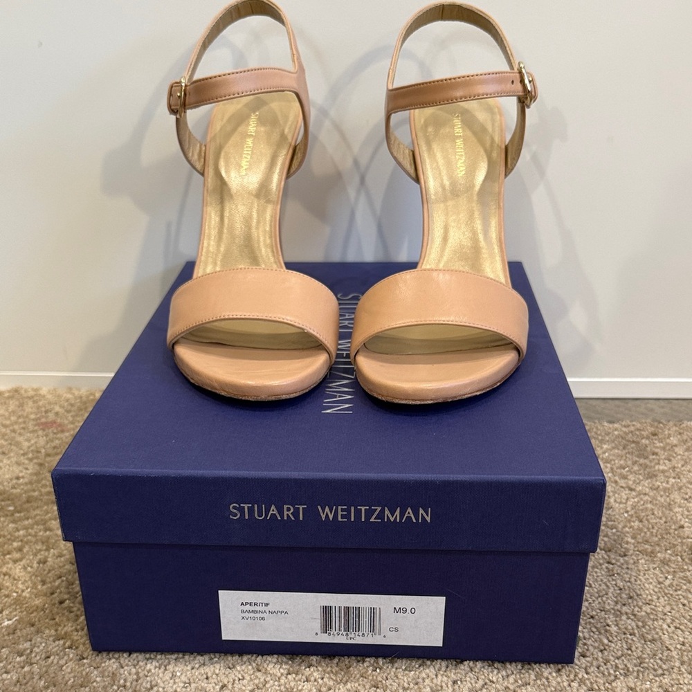 Stuart Weitzman Nude Heeled Sandals